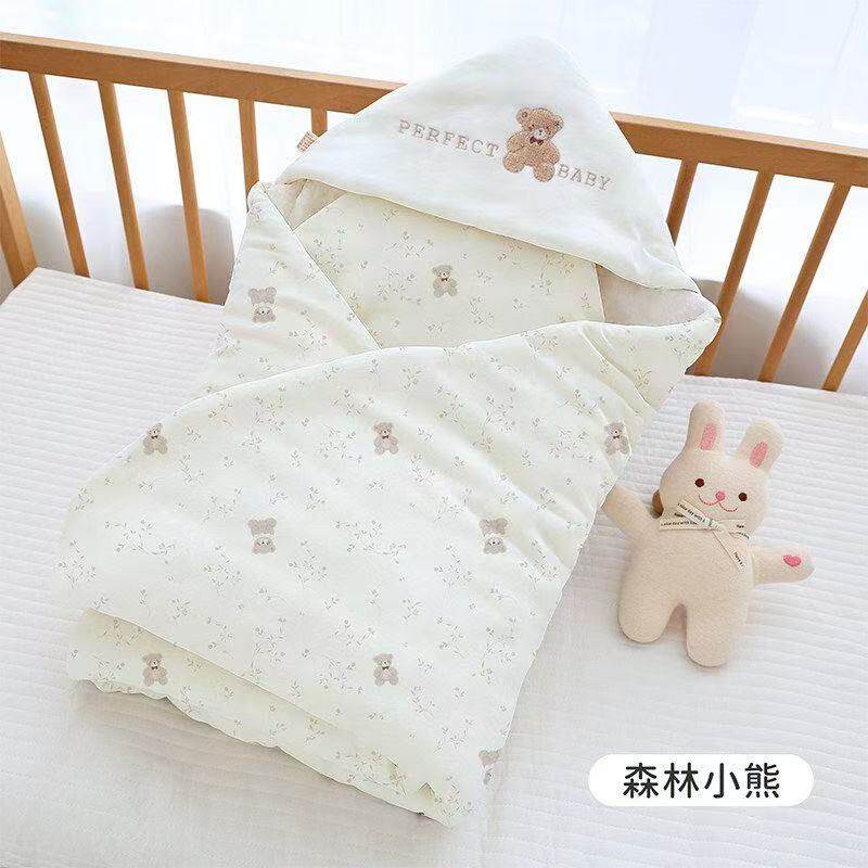 新生儿包被初生宝宝纯棉秋季薄款桑蚕丝抱被产房四季宝宝婴儿包单