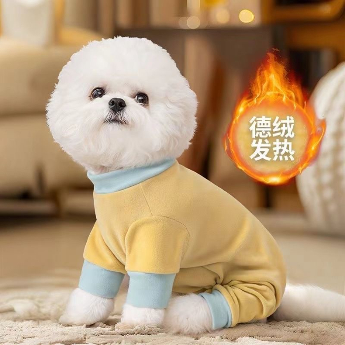 狗狗衣服四脚秋冬加绒保暖卫衣