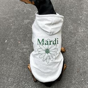 大狗潮牌卫衣杜宾衣服狗狗冬季保暖边牧威马犬衣服大型犬保暖衣服