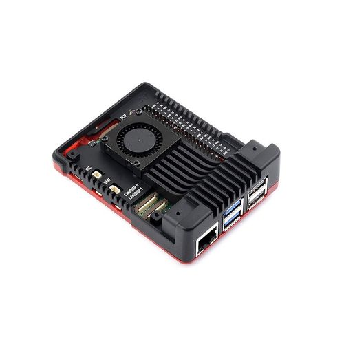 树莓派5代专用铝合金外壳机箱 内y置散热风扇 ARGON NEO铝合金机