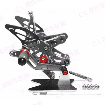 适用于川崎 Kawasaki ZX10R 06-07 新款改O装CNC升高脚踏 脚套总