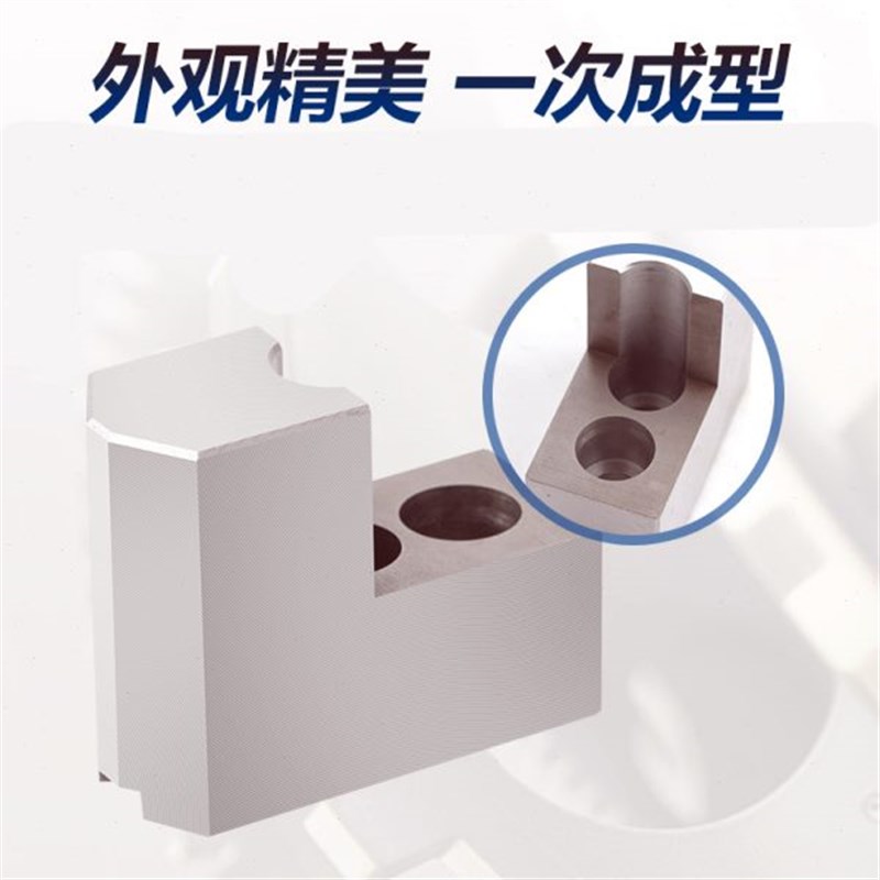 比优特气动三爪卡盘L型加高软爪 D6 8 10寸生爪内撑外圆卡爪