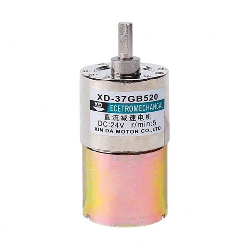 信达工厂37GB520速电机微型直流12V24L伏偏心轴调速低速小电动机