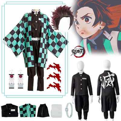 Tanjiro Cosplay Anime Demon Slayer Tanjirou Kamado Costume K