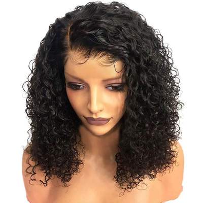 Lace Closure Bob Wig Brazilian Curly Human Hair Wigs假发