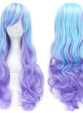 Soowee 17 Colors Long Curly Synthetic Hair Wig Party Hairpie