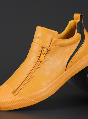 2023 New Autumn Men's rendy Sneakers Leather Soft Sole Men S