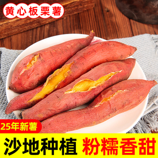 正宗板栗红薯3斤沙地红薯黄心地瓜爆皮番薯整箱包粉糯香甜lx