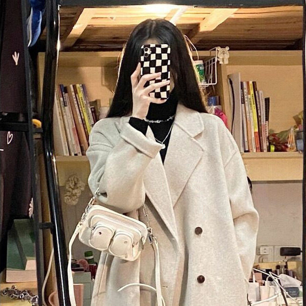 毛呢外套女秋冬季2025年新款呢子大衣赫本风韩系温柔小个子高级感