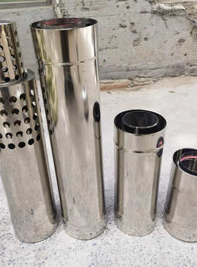 120x80采暖壁挂炉烟囱平衡热水器不锈钢双层排烟管同轴烟道排气管