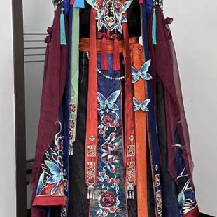 汉服【傩戏】服装戏曲风重工刺绣汉元素明制仙气秋冬新款套装