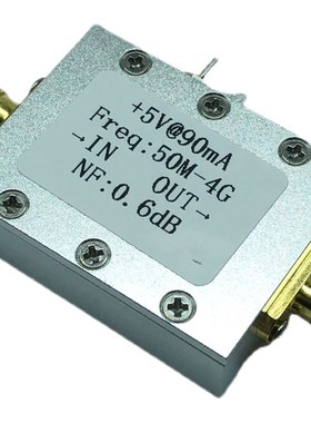 超低噪声NF=0.6dB 高线性 0.05-4G宽带放大 LMNA 输入低至-110dBm