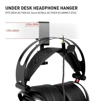 Headphone Hanger - 360 Degree Rotation UniversalT Aluminum H