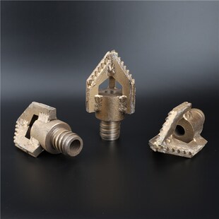 三叶打土钻头e100 110 120 130 打土钻头 三翼钎头 50麻花潜孔钻