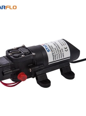 直销240c2A 24V直流设备泵平头泵 4L高压大功率隔膜泵洗车水泵喷