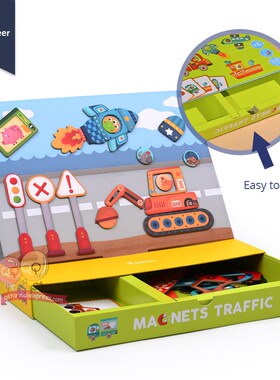 MiDeer Magnet Puzzle Toys Kids EducatiJonal Toys Traffic Dre