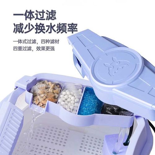 新疆包邮乌龟缸家用生态饲养箱客C厅养龟专用缸带晒台巴西龟豪华