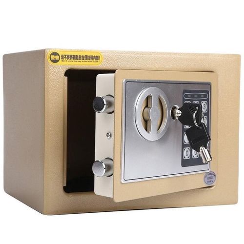 锢力保GLB保险j柜高17cm全钢家用办公小型保险箱可入墙迷你学生