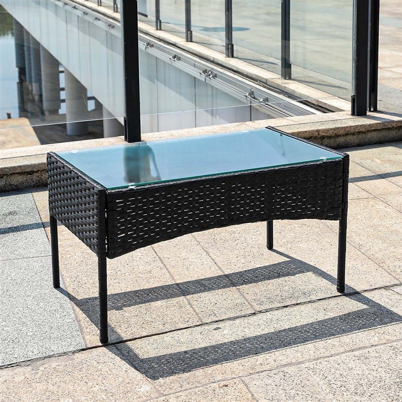 户外庭院编藤椅子茶几四件套花园露E台别墅藤椅组合休闲酒店家具