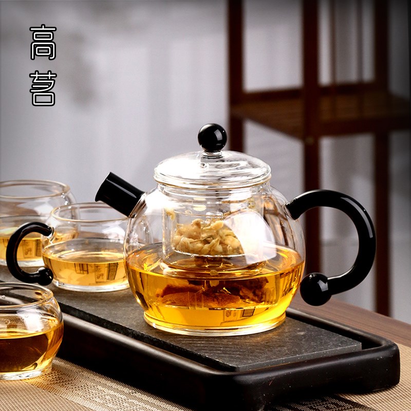 玻璃煮茶壶2024新款耐高温精致茶E壶电陶炉套装单壶办公室小型一