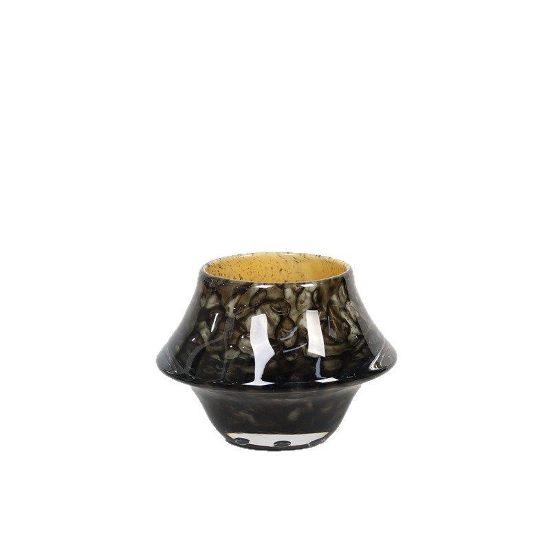 中古风厚实花器客厅玄关卧室床头柜餐桌插K花时尚耐看软装家居花