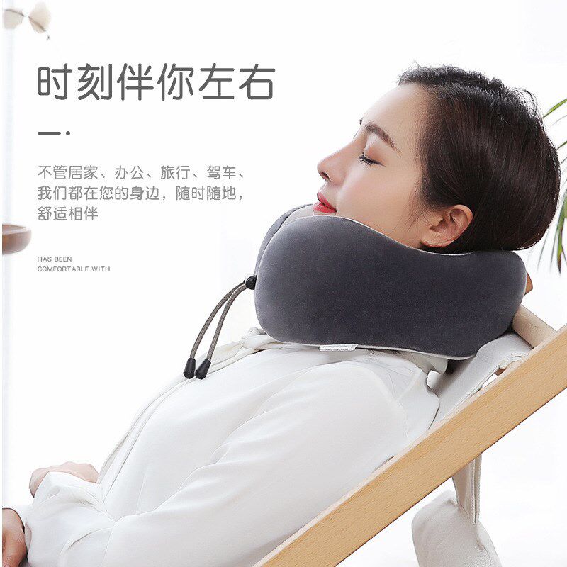 颈部按摩按摩仪肩颈颈椎按摩枕旅行u型电动热Q敷车载颈椎仪按摩器