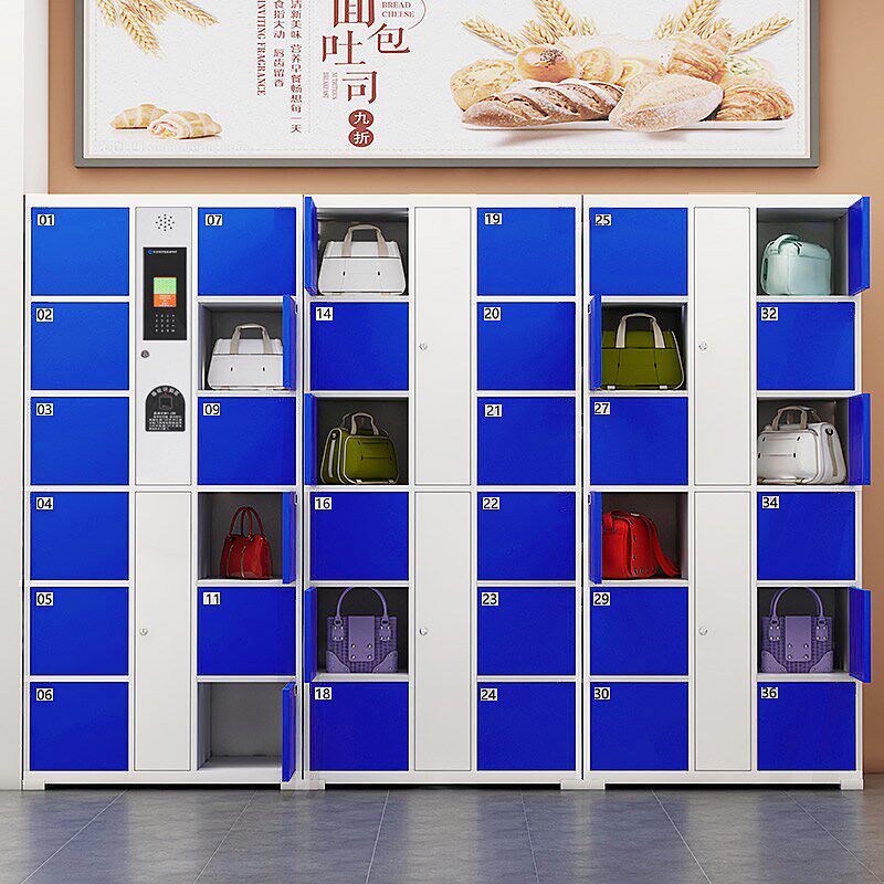 电子存包a柜超市门口寄存柜商场员工智能储物柜手机指纹识别存放