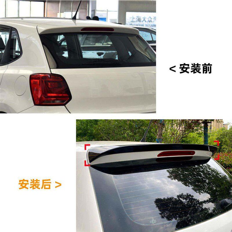 适用大众波罗polo mk5 6R/6C 2009-17款Q尾翼顶翼定风翼改装配件