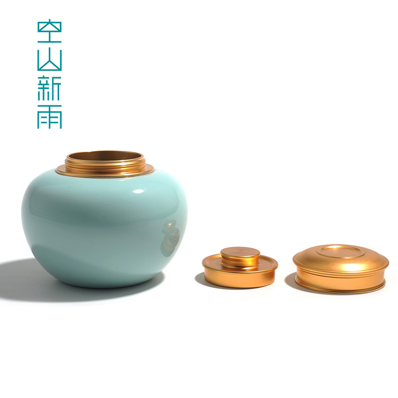 陶瓷茶叶c罐密封罐家用大中小w号茶盒龙泉青瓷龙井普洱绿茶通用茶
