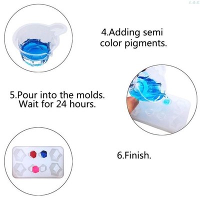 8 Ounce Quick Curinpg AB Resin 1:1 Kit Clear Hard Epoxy Resi