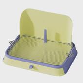 宠物专用狗厕所泰迪便q盆不锈钢防踩屎砂盆尿尿盆小型犬大小便用