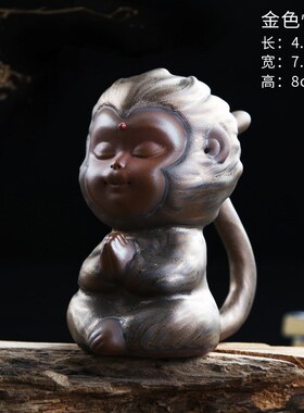 现货速发齐天大圣鱼缸造景摆x件紫砂茶宠水族假山盆景摆件装饰品