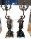 只 欧式 复古纯铜女神像烛台y别墅摆设高档蜡烛台大号