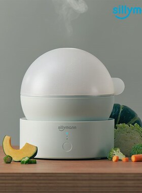 韩国直邮sillymann煮蛋器蒸蛋蔬菜红薯包T子饺子迷你电蒸锅