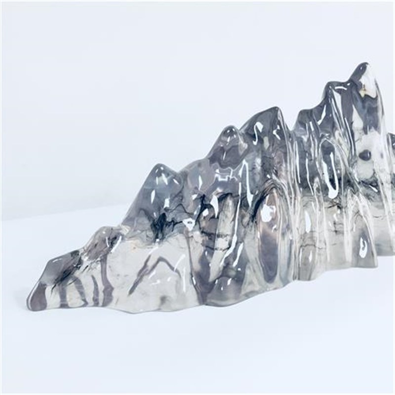 透明树脂创意家居酒店大堂会所样H板房高透明冰山雕塑摆件