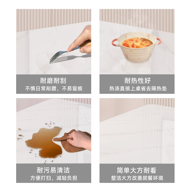 公司食堂餐桌椅4人位连体餐桌x员工学校饭L堂餐桌工厂餐厅桌椅组