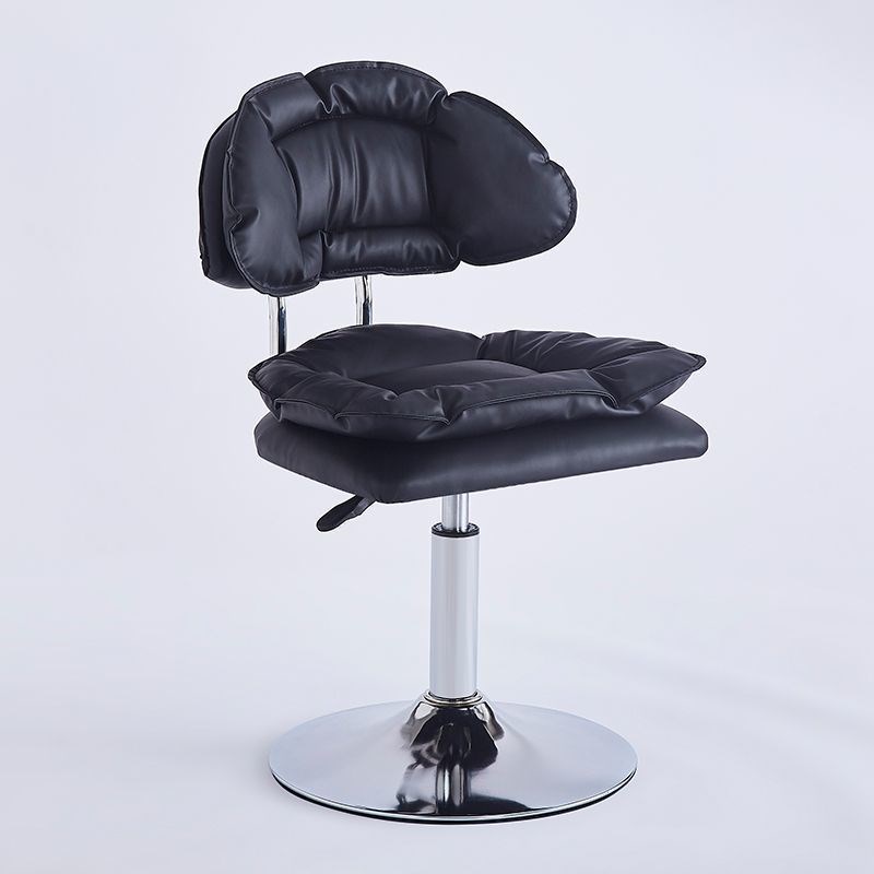 吧台椅美容美发升降靠背滑轮凳子美L甲椅美甲凳子桌前转椅