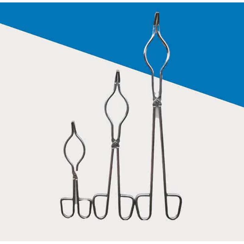 铂金坩埚钳8/10/12/16/20/24寸耐高温白金铂金包V头不锈钢坩埚钳