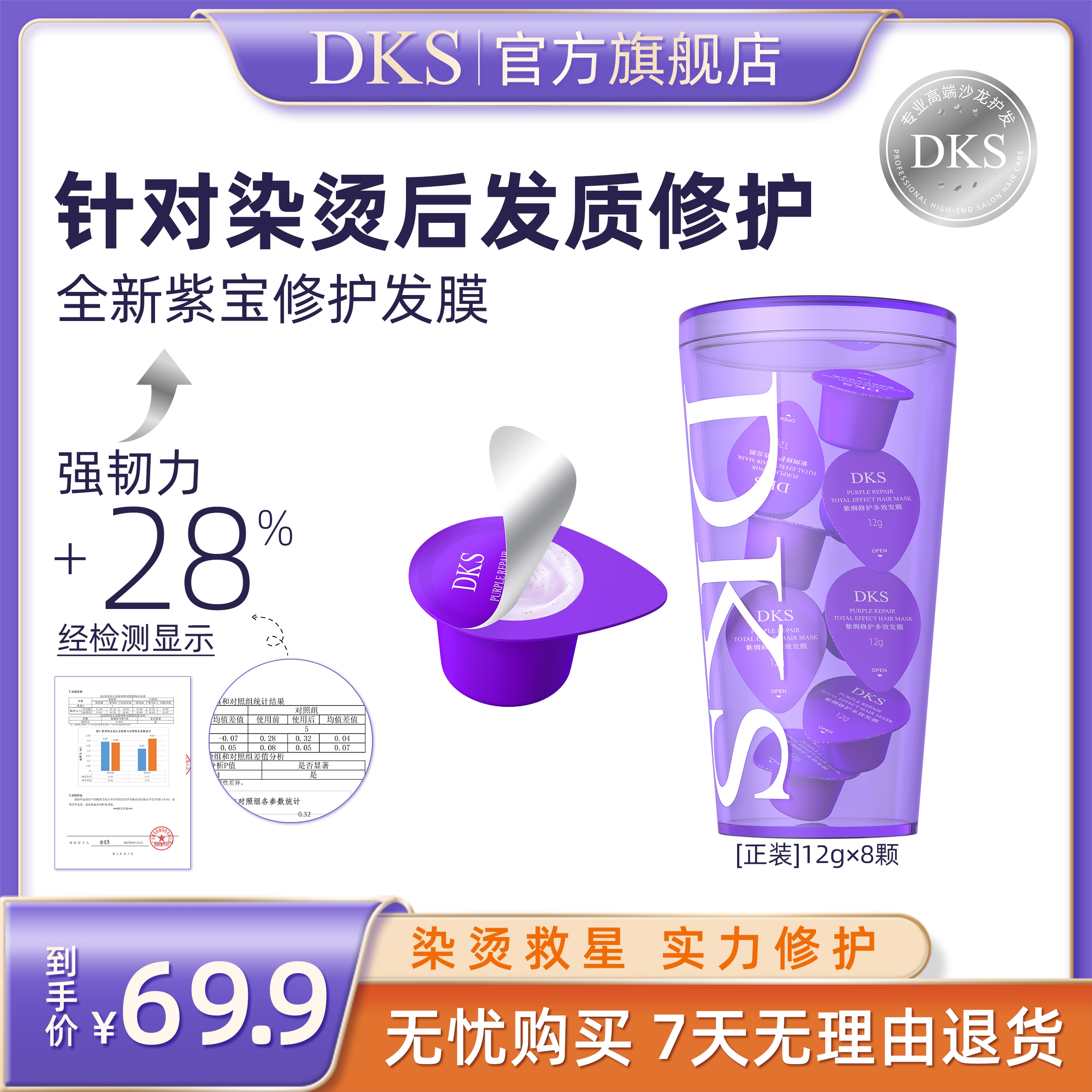 DKS发膜染烫球星多效修护