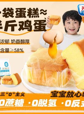 光明BRILLIANT水牛奶戚风蒸蛋糕学生营养代早餐沙拉面包整箱零食