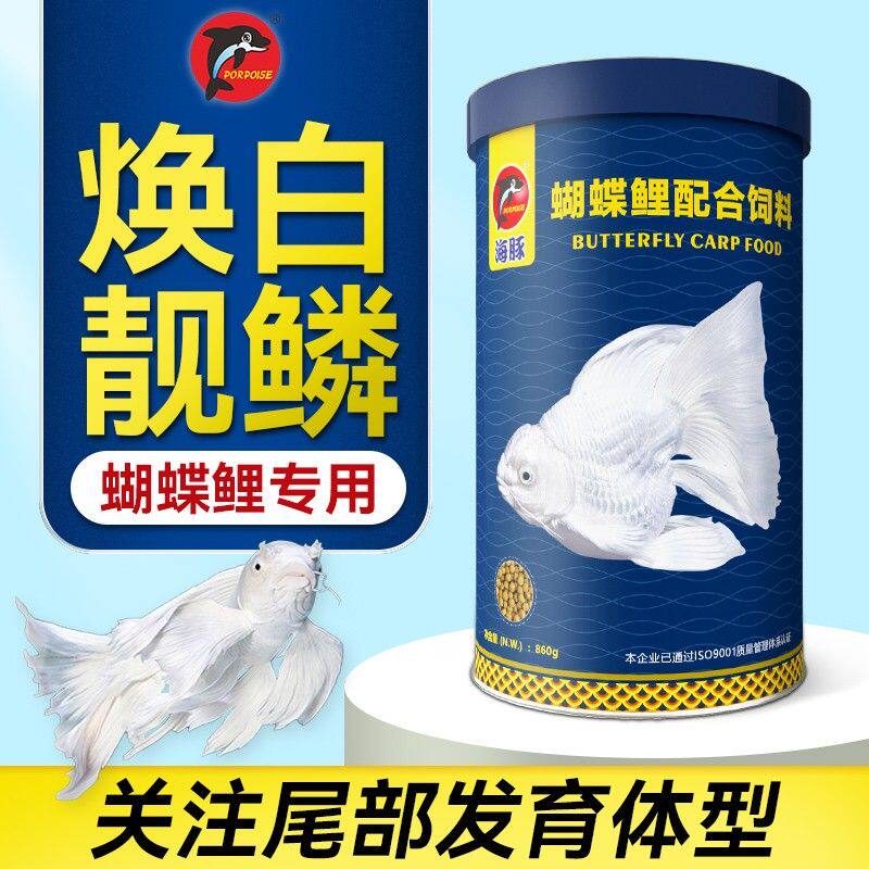 海豚蝴蝶鲤专用饲料润白鱼食上浮颗粒高蛋白营养观赏鱼蝴蝶鲤鱼粮