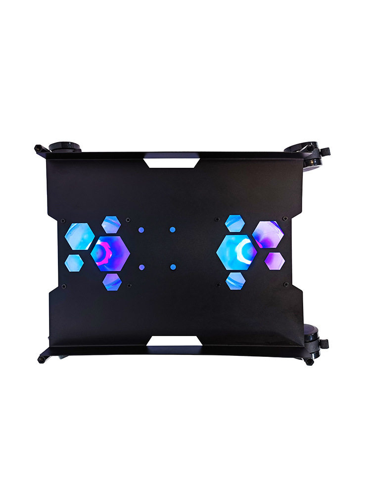 2026电竞风电脑主机箱托架带RGB风扇散热主机托架可移动打印机收