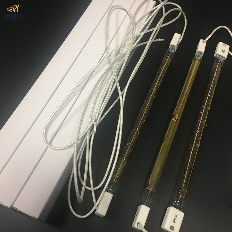 跨境半镀金加热管2KW270MM鞋机烘烤箱加热灯管 红外线石英加热管