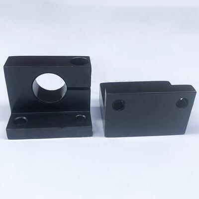 轴径20-40导向轴铝黑支座L形单边开口型GDP09GDP19SHKWDSHKWA