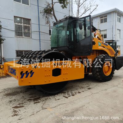 徐工XS223J单钢轮振动型压路机报价22吨徐工压路机带羊角碾出口