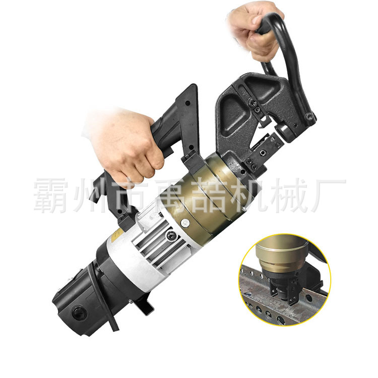NMHP-22E电动液压冲孔机小型手提液压打孔机不锈钢角钢冲孔机
