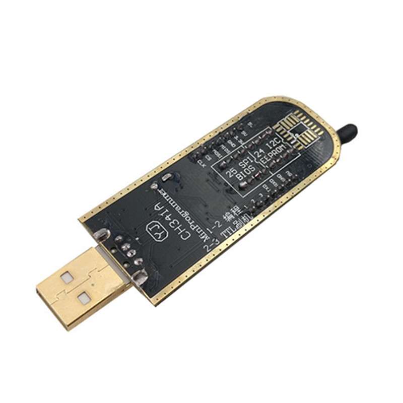 5个包邮土豪金CH341A编程器USB主板路由液晶bios flash24烧录