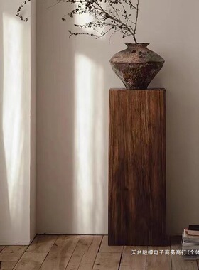 2026方形木墩矮凳原木茶几实木墩子树桩木头桩子凳花架摆件底座