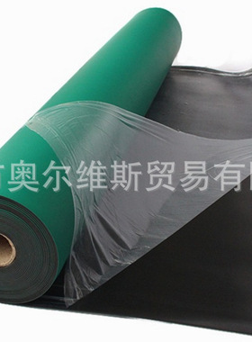 生产防静电胶皮 防静电胶垫 防静电台垫 防静电胶板 绿色2MM