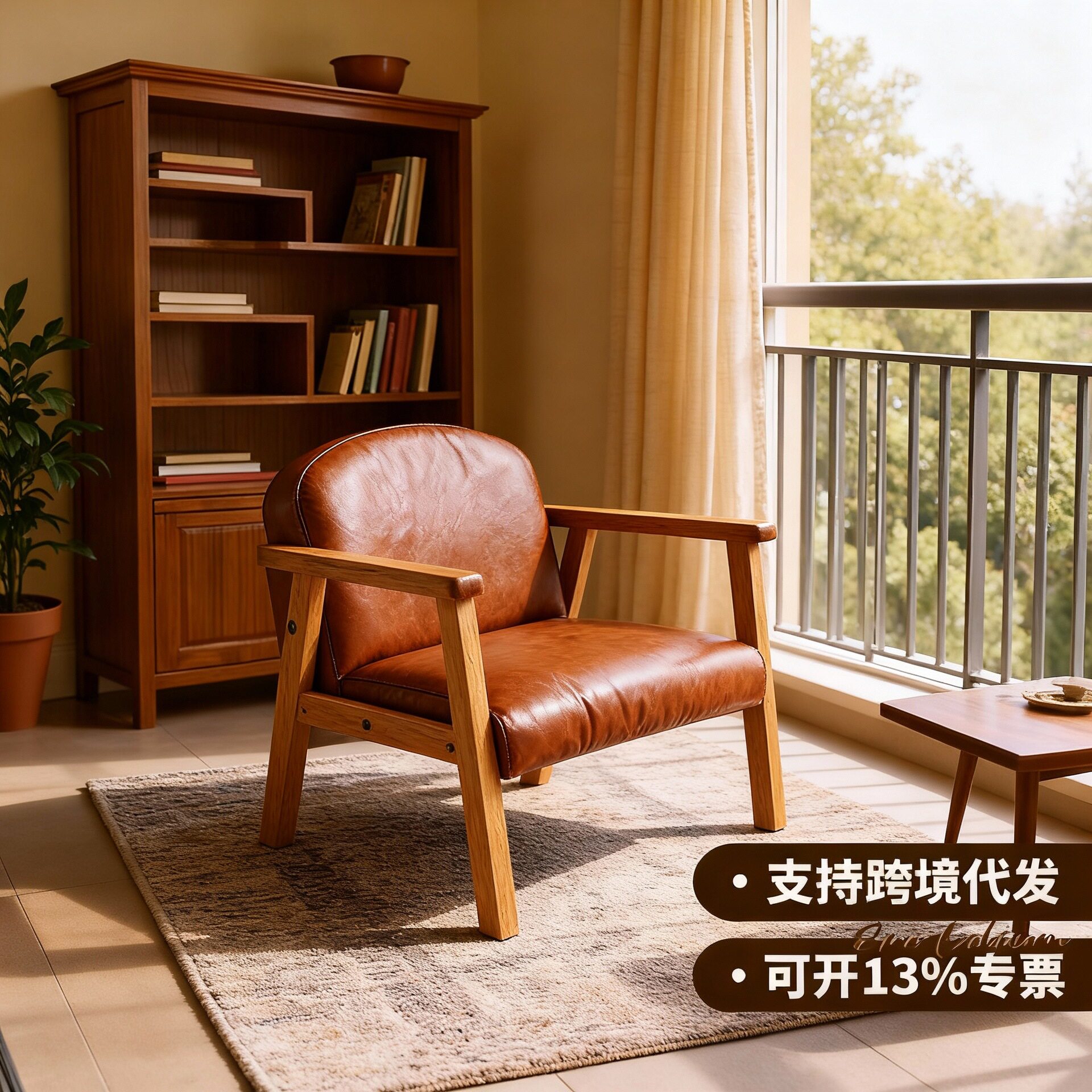 跨境出口童话沙发客厅卧室阳台休闲椅实木书房阅读休闲椅家用
